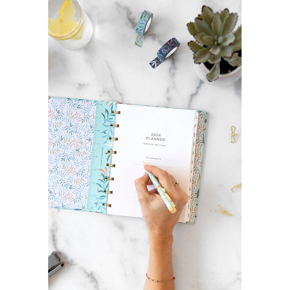 Filofax Botanical A5 Planner Mint