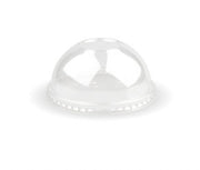 390-650/12-22OZ 90MM PET PAPER COLD CUP CLEAR DOME SLOT LID - Cafe Supply