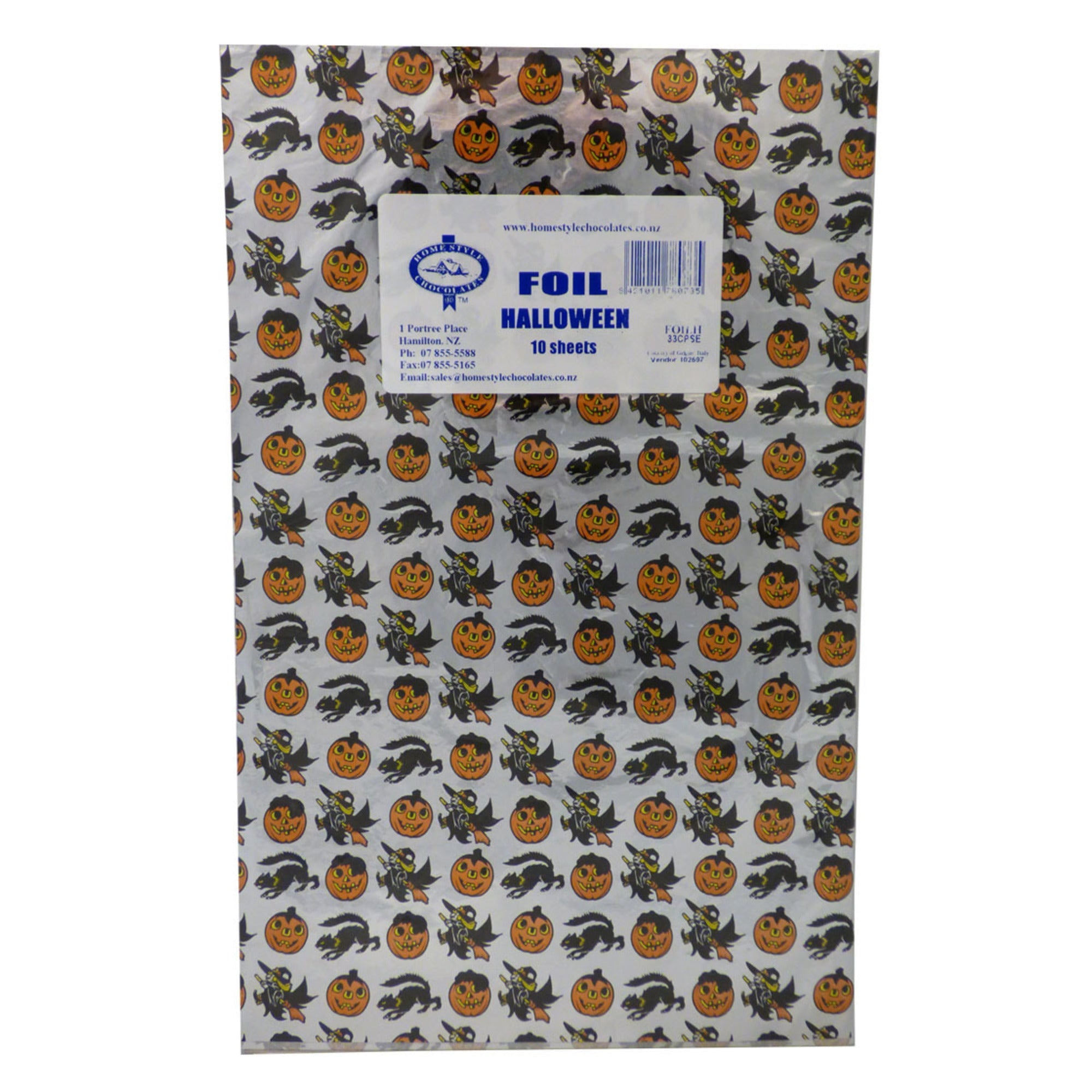 Confectionary Foil - Hallowen 10 Pack - Cafe Supply