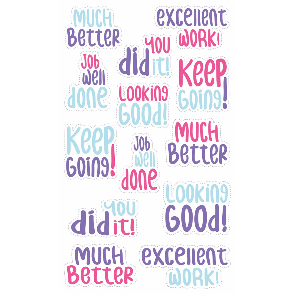 Avery Merit Stickers Samble Font 52 Pack - Cafe Supply