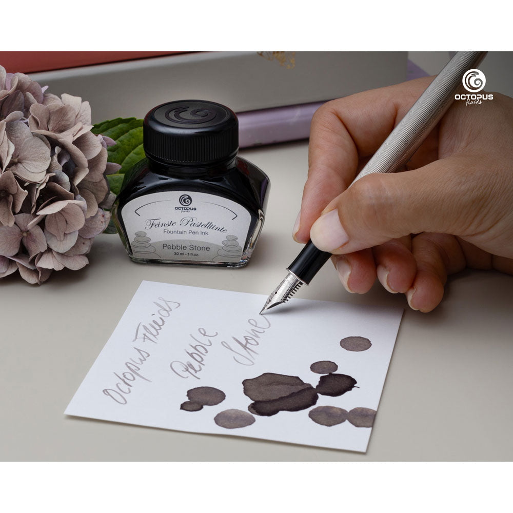 Octopus Fluids Fountain Pen Ink Pastel Pebble Stone 30ml