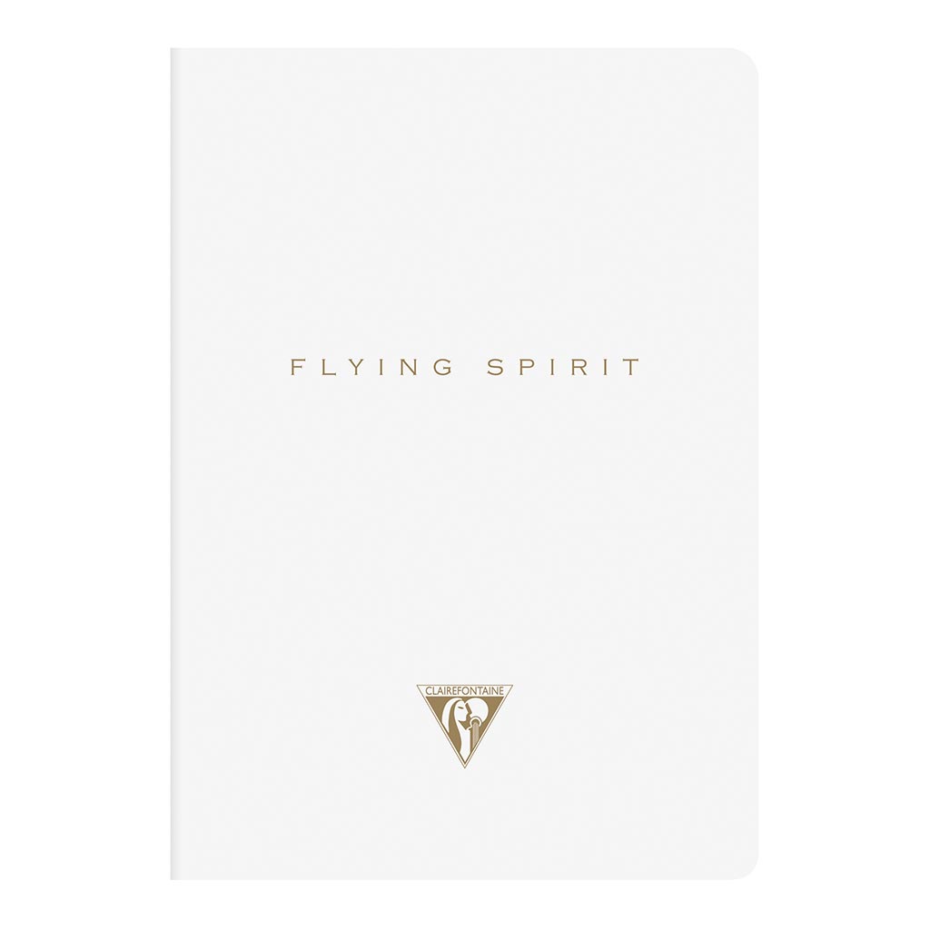 Flying Spirit Sewn Notebook A5 White