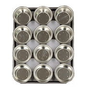 Palletized Pie Tins, (12) Round Shallow 100x29mm, Tray size 460x360mm - Cafe Supply