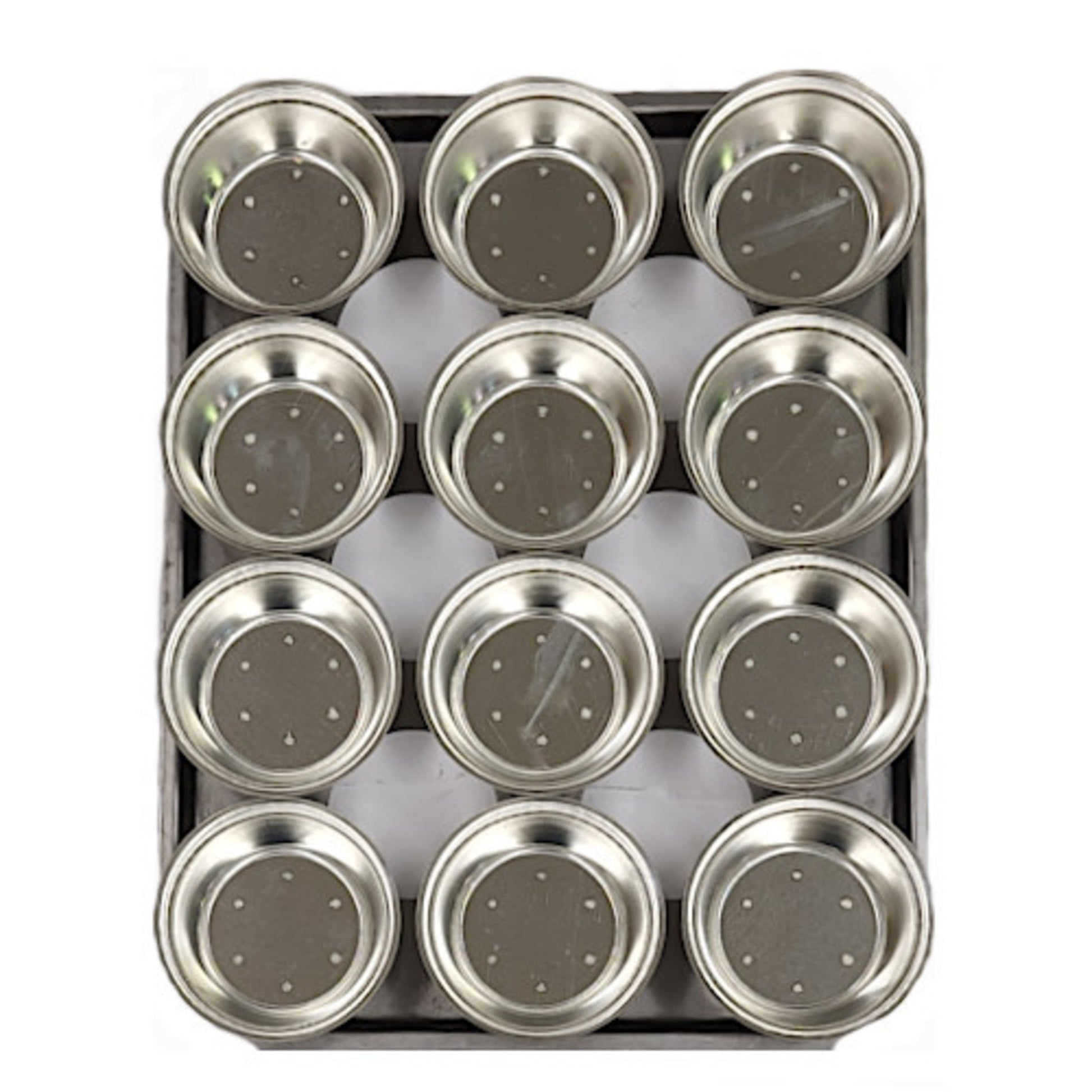 Palletized Pie Tins, (12) Round Shallow 100x29mm, Tray size 460x360mm - Cafe Supply