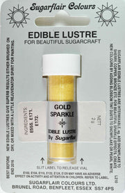 Sugarflair Edible Lustre Colour Gold Sparkle - Cafe Supply