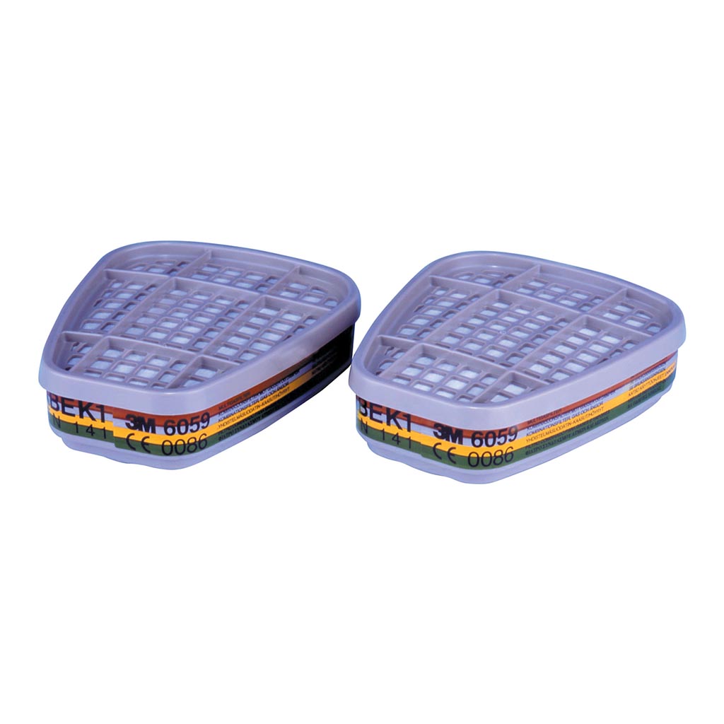 3M Respirator Filter Set 6059 ABEK1 INDENT ONLY