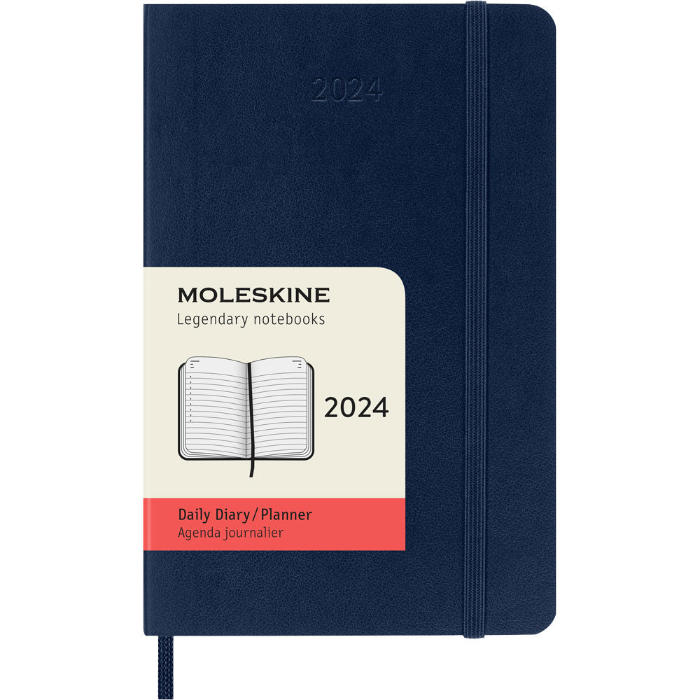 Moleskine Diary 12 Month Daily SC Pocket Sapphire Blue