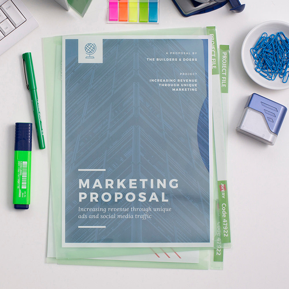 Avery Project File A4 Green - Cafe Supply