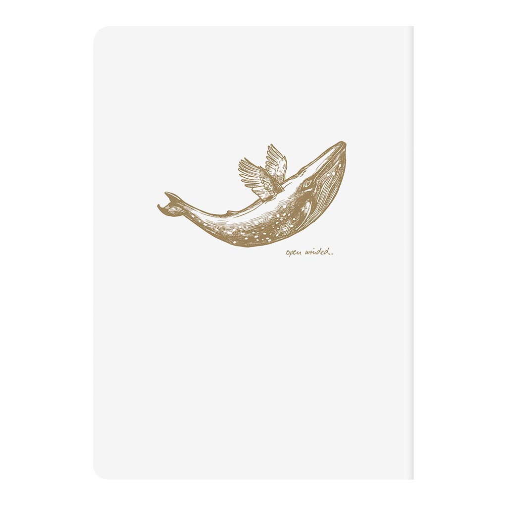 Flying Spirit Sewn Notebook A5 White