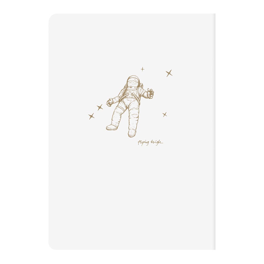 Flying Spirit Sewn Notebook A5 White