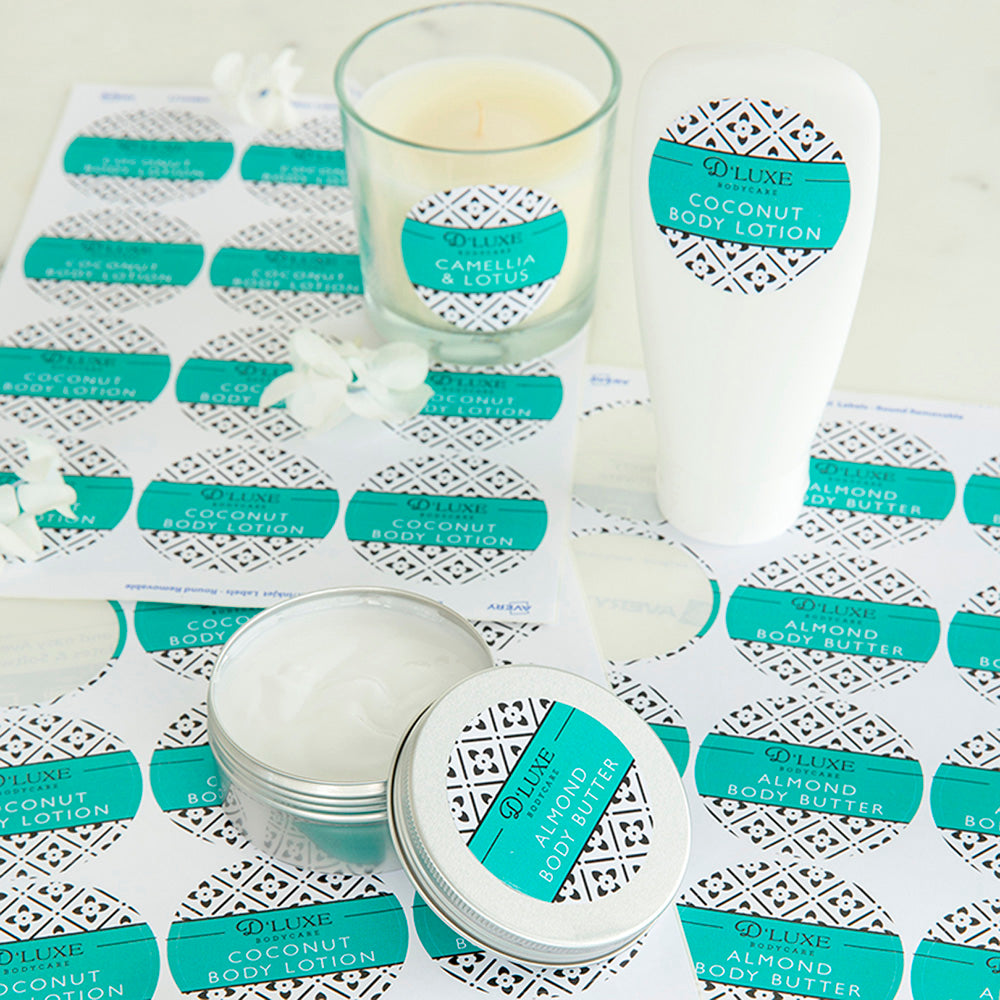 Avery Label L7104REV Round White 60mm 12up 10 Sheets - Cafe Supply