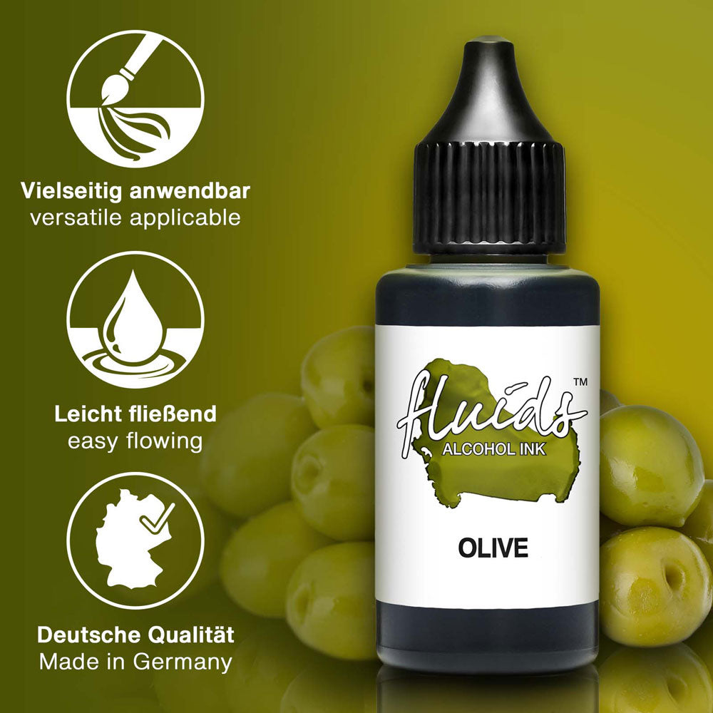 Octopus Fluids Alcohol Ink Olive Green 30ml
