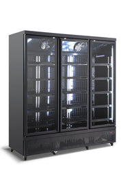 Vertical Display Chillers 3 Self closing Doors - Cafe Supply