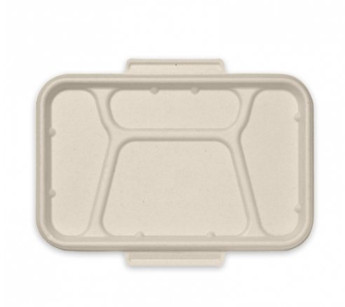 4 COMPARTMENT NATURAL TAKEAWAY BASE LID - Cafe Supply