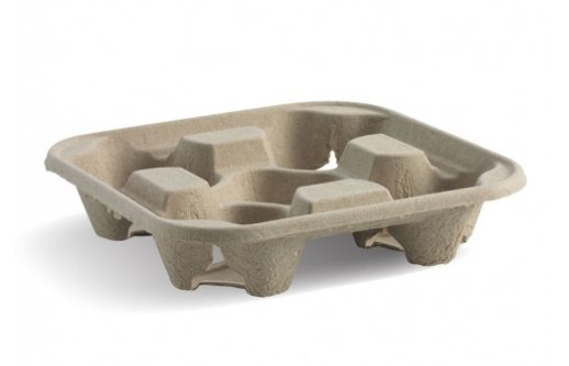 4 CUP BIOCUP TRAY - Cafe Supply