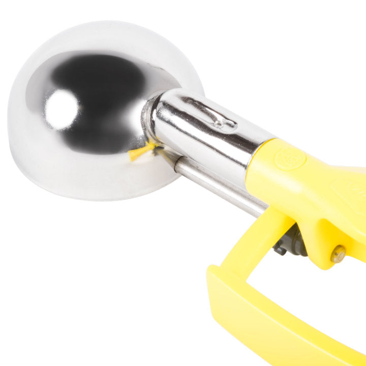 1 ⅘-ounce disher with yellow squeeze handle
