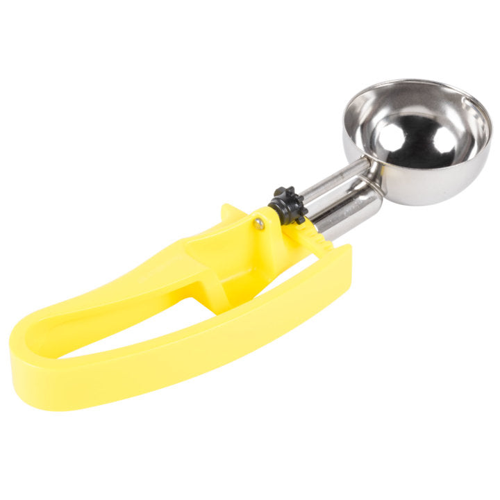 1 ⅘-ounce disher with yellow squeeze handle