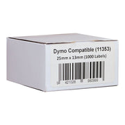 Icon Compatible Dymo LW Labels 25x13mm 1000 Roll