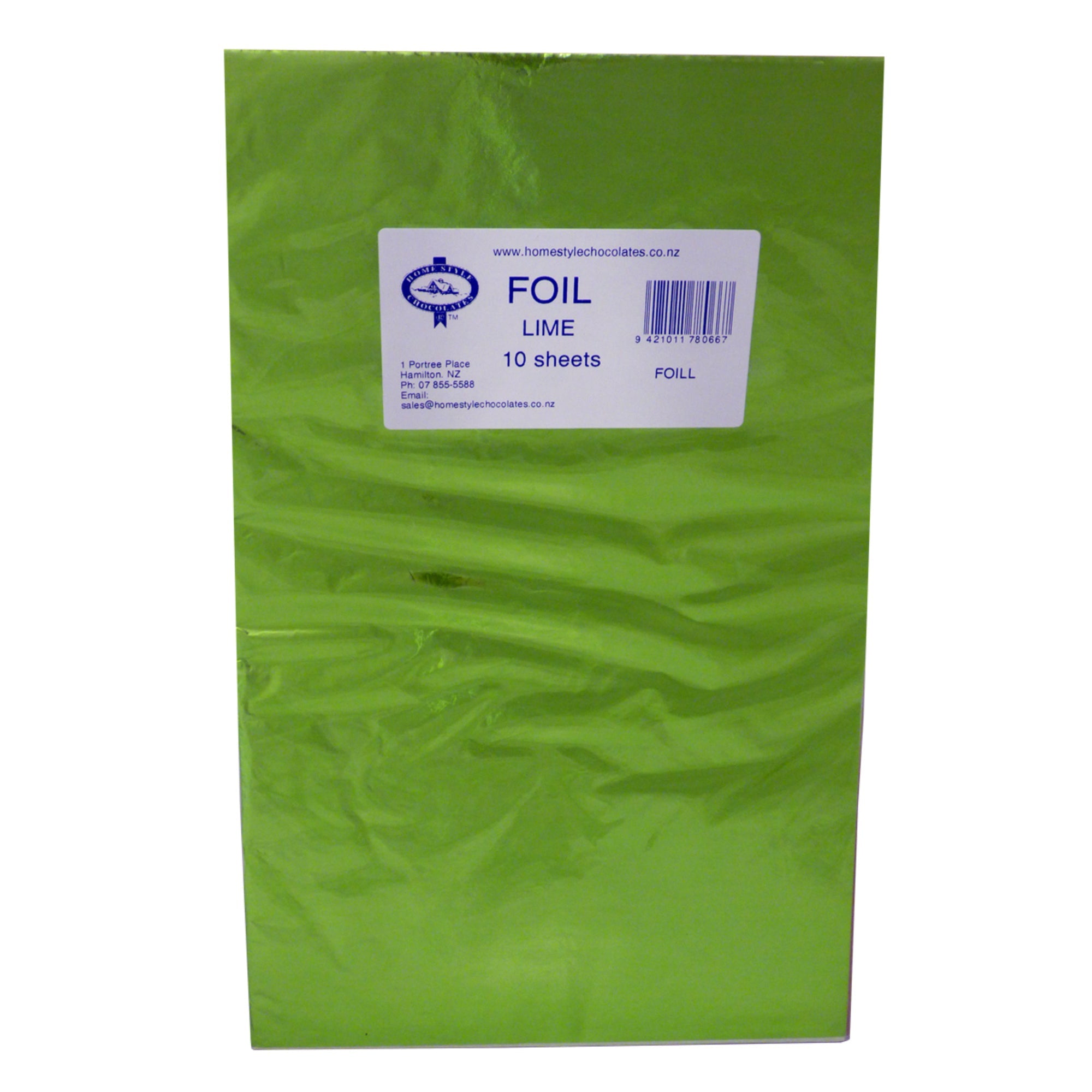 Confectionary Foil - Lime 10 Pack - Cafe Supply
