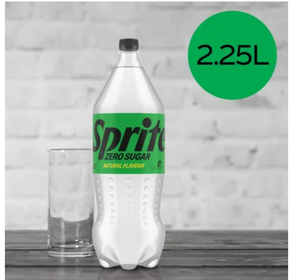 Sprite Zero Sugar Natural Flavour Soft Drink 2.25l - Cafe Supply