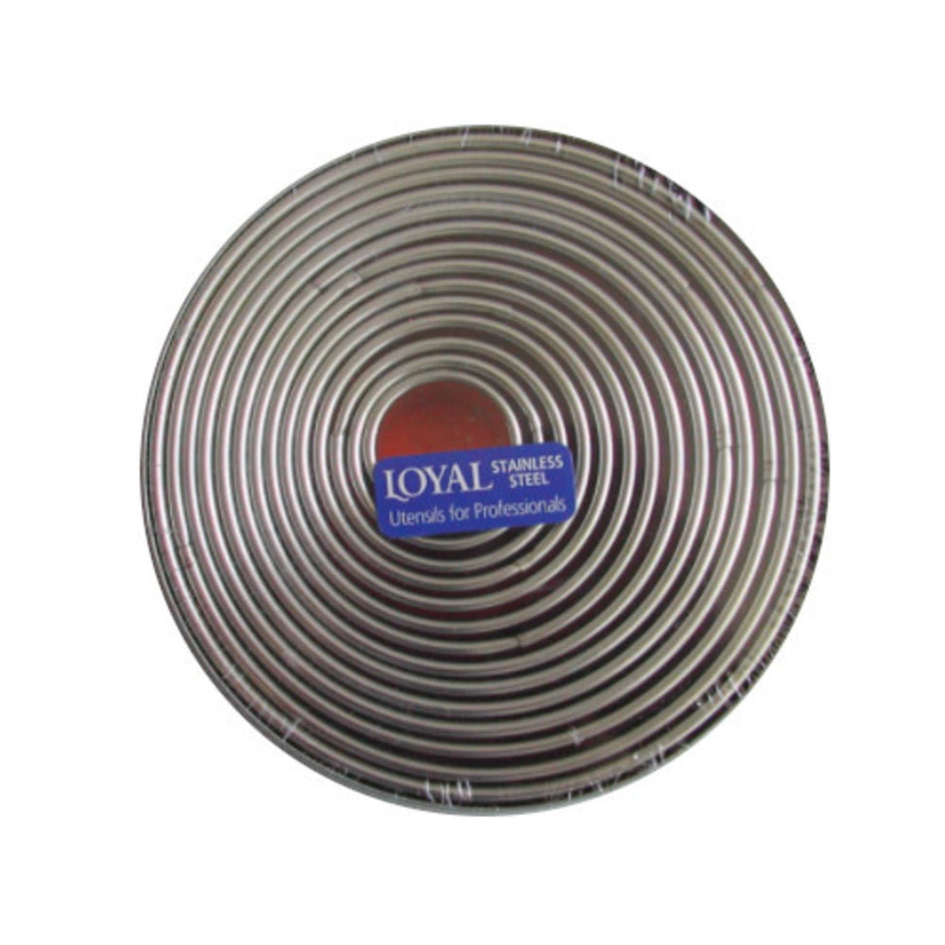 Plain Round Stainless Steel Cutter 22mm-112mm Set (14) - Cafe Supply