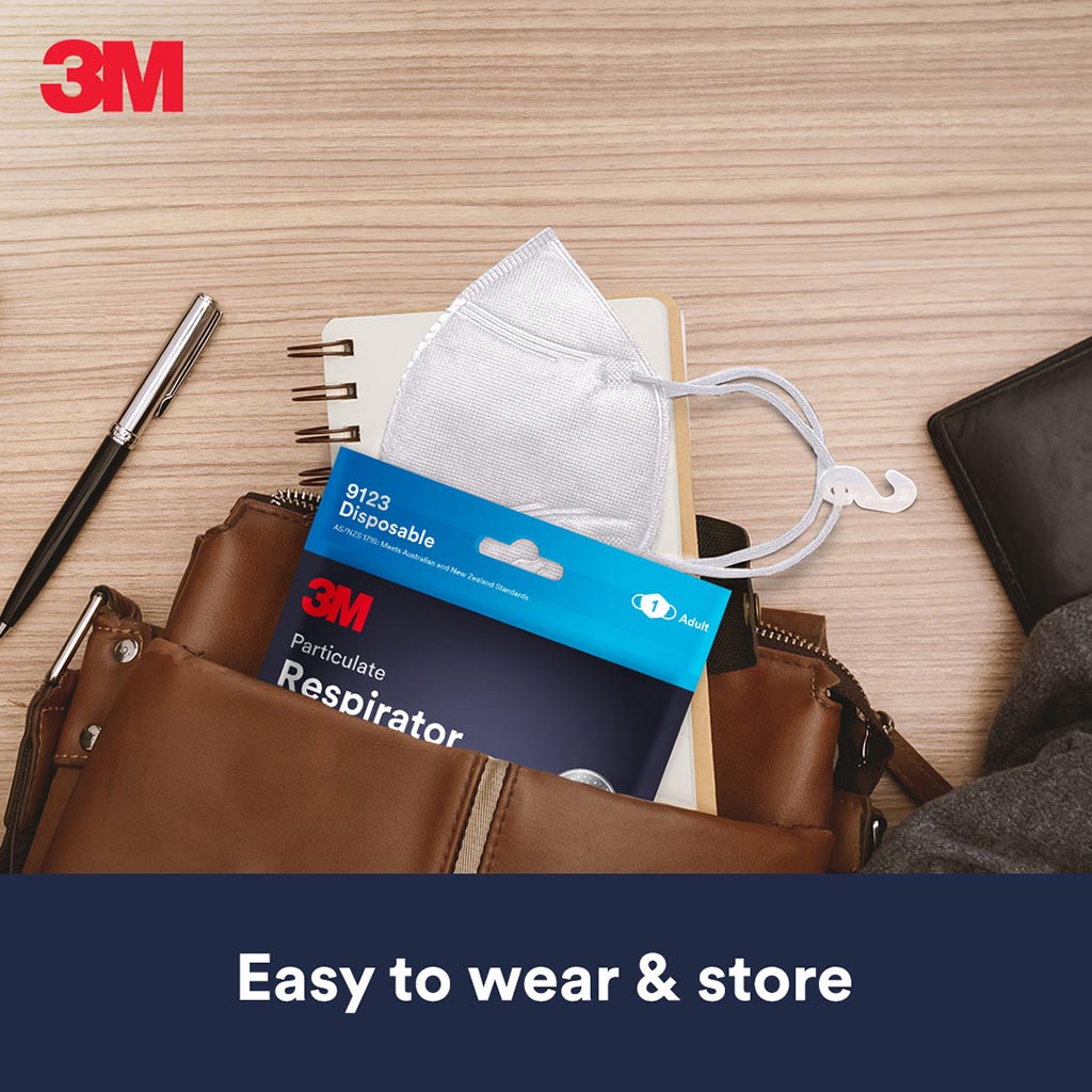 3M Particulate Respirator 9123 P2, Pack of 3