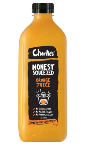 Charlie's Honest Squeezed Orange Juice 1.5l