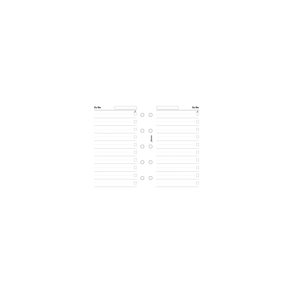 Filofax Mini To Do Pad Refill