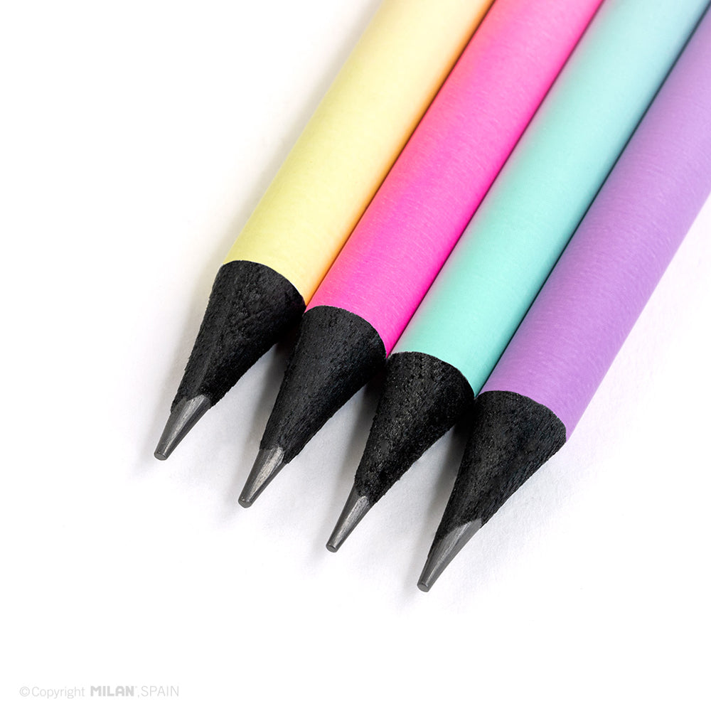 Milan Sunset HB Pencils with Eraser - Cafe Supply