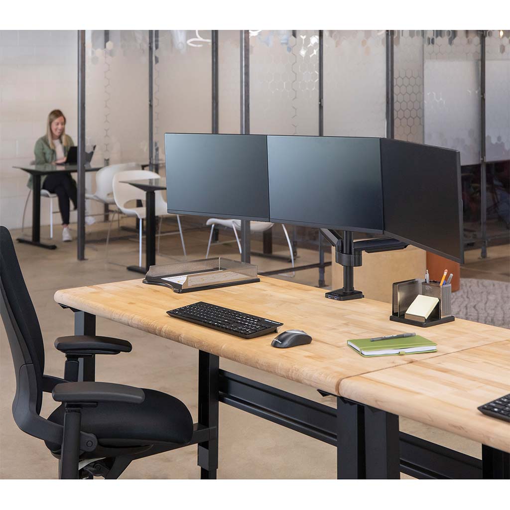 Fellowes Monitor Arm Platinum Triple