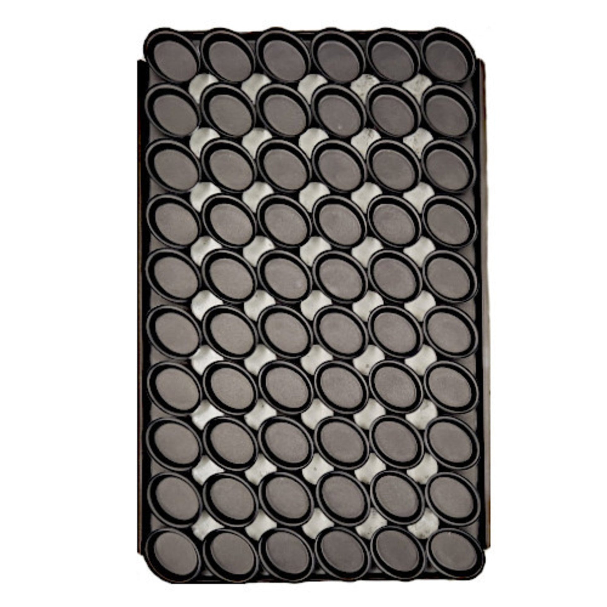 Palletized Savoury Pie Tins, (60) Oval 80x62x20mm, Tray size 720x460mm - Cafe Supply