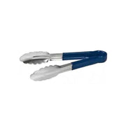 30cm Stainless Steel Tong, Blue Handle - Cafe Supply