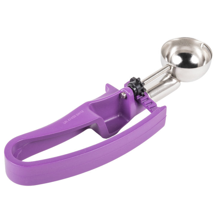 .72-ounce disher with orchid squeeze handle