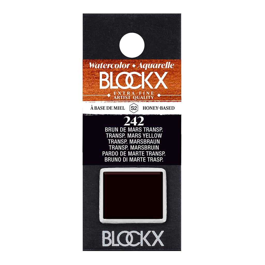 BLOCKX Watercolour Half Pan S2 242 Transparent Mars Brown