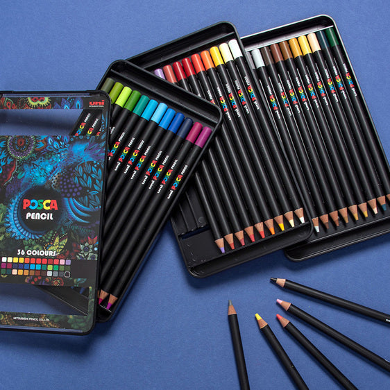 Uni Posca Pencils Assorted Set of 36 - Cafe Supply