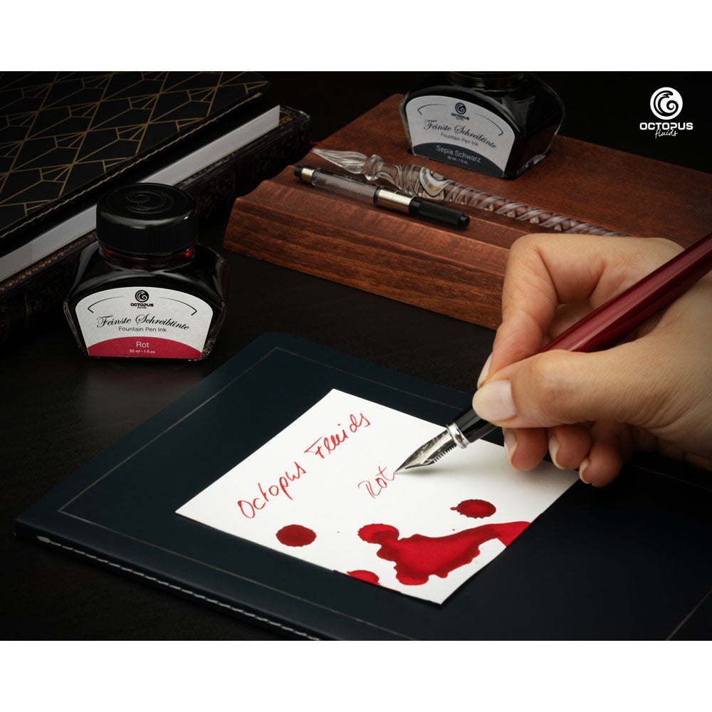 Octopus Fluids Fountain Pen Ink Red (Rot) 30ml
