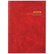 Milford A4 84lf Feint Paged Book Hard Cover - Cafe Supply
