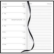 Collins CW7 Notes Diary Black Even Year