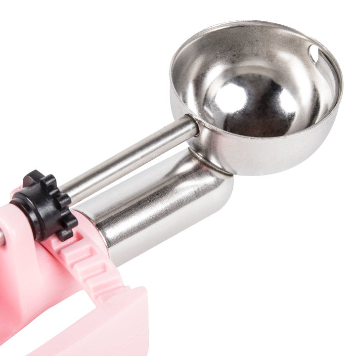 .54-ounce disher with pink squeeze handle