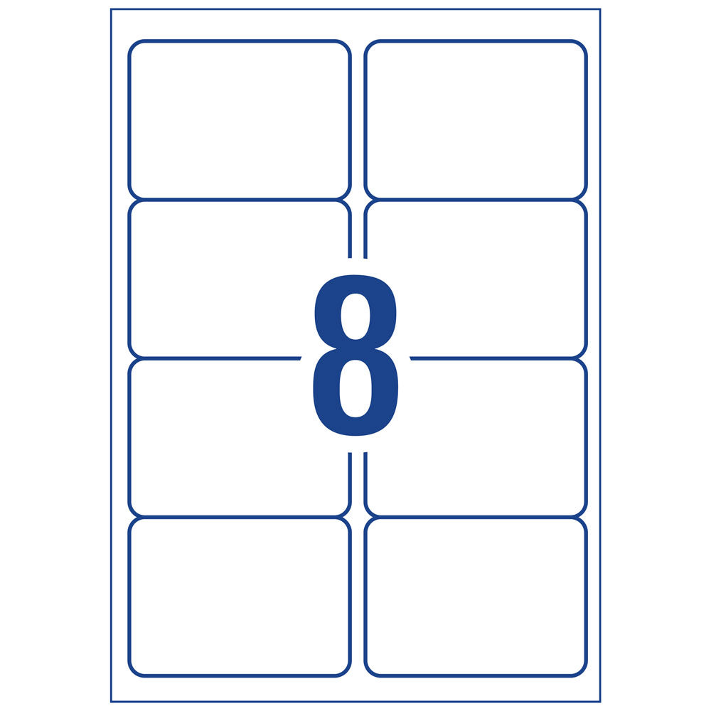 Avery Weatherproof Label L7070 99.1mmx67.7mm 8up 10 Sheets - Cafe Supply