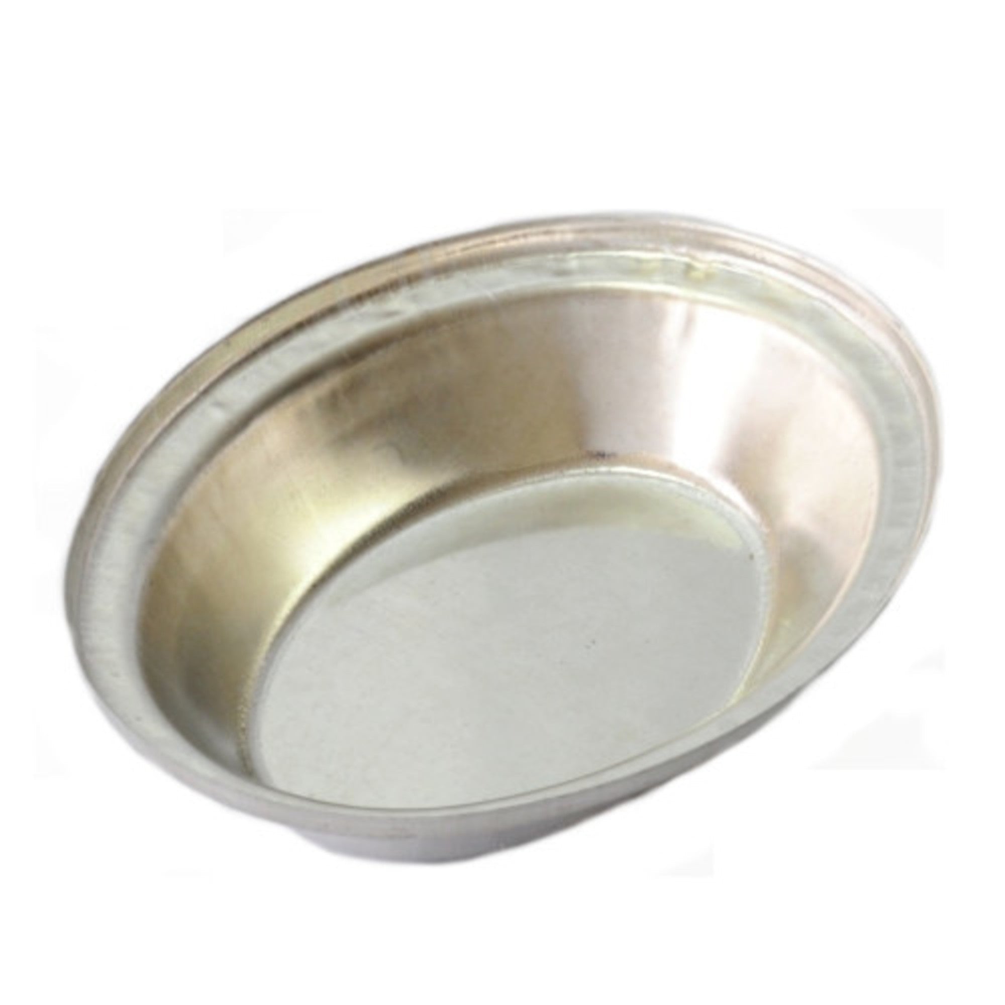 Single Pie Tin, Oval 130x105x29mm, Tin Plated - Cafe Supply