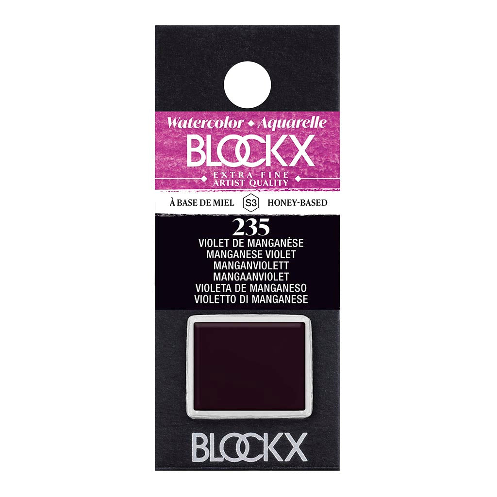 BLOCKX Watercolour Half Pan S3 235 Manganese Violet