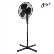 Nero 40cm Black Pedestal Fan - Cafe Supply