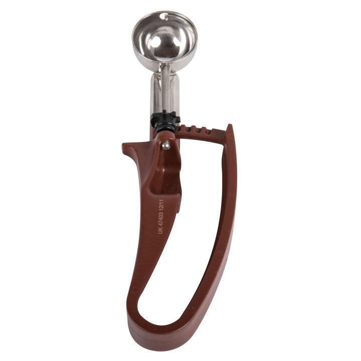 .47-ounce disher with plum squeeze handle