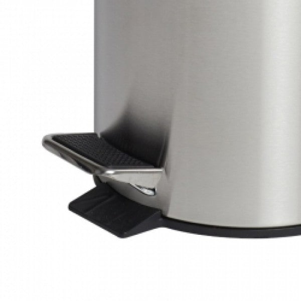 3L Round Stainless Steel Pedal Bin - Cafe Supply
