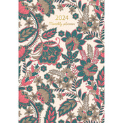 Collins Designer A4 Monthly Planner Paisley Even Year