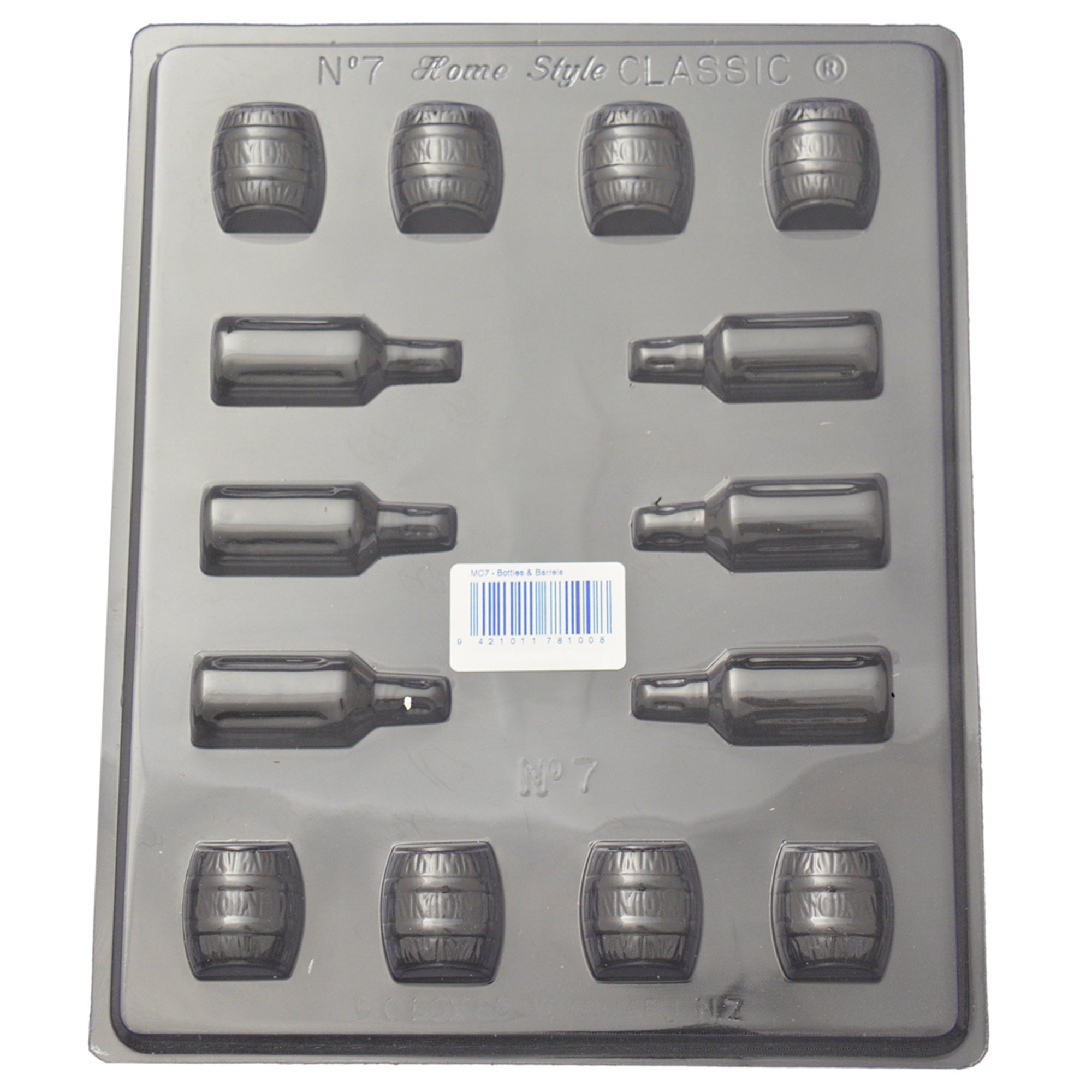 Bottles & Barrels Mould (0.6mm) - Cafe Supply