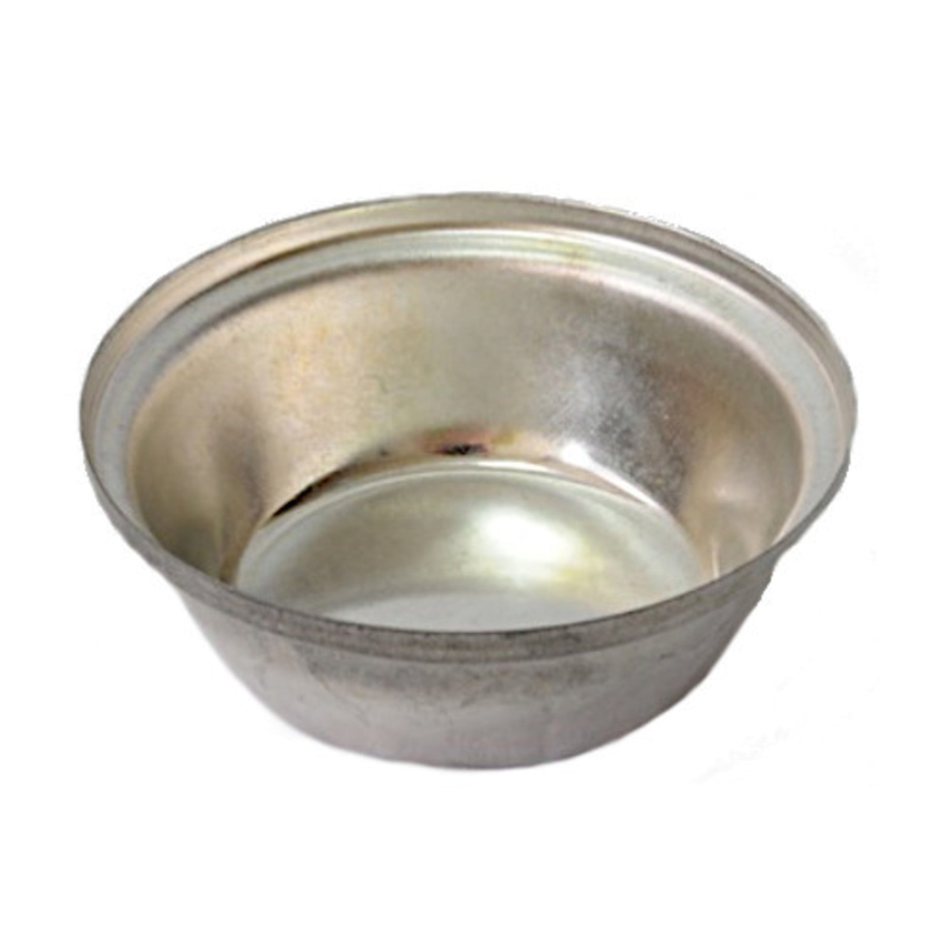 Single Savoury Pie Tin, Large Round Shallow, 72x26mm, Tin Plated - Cafe Supply