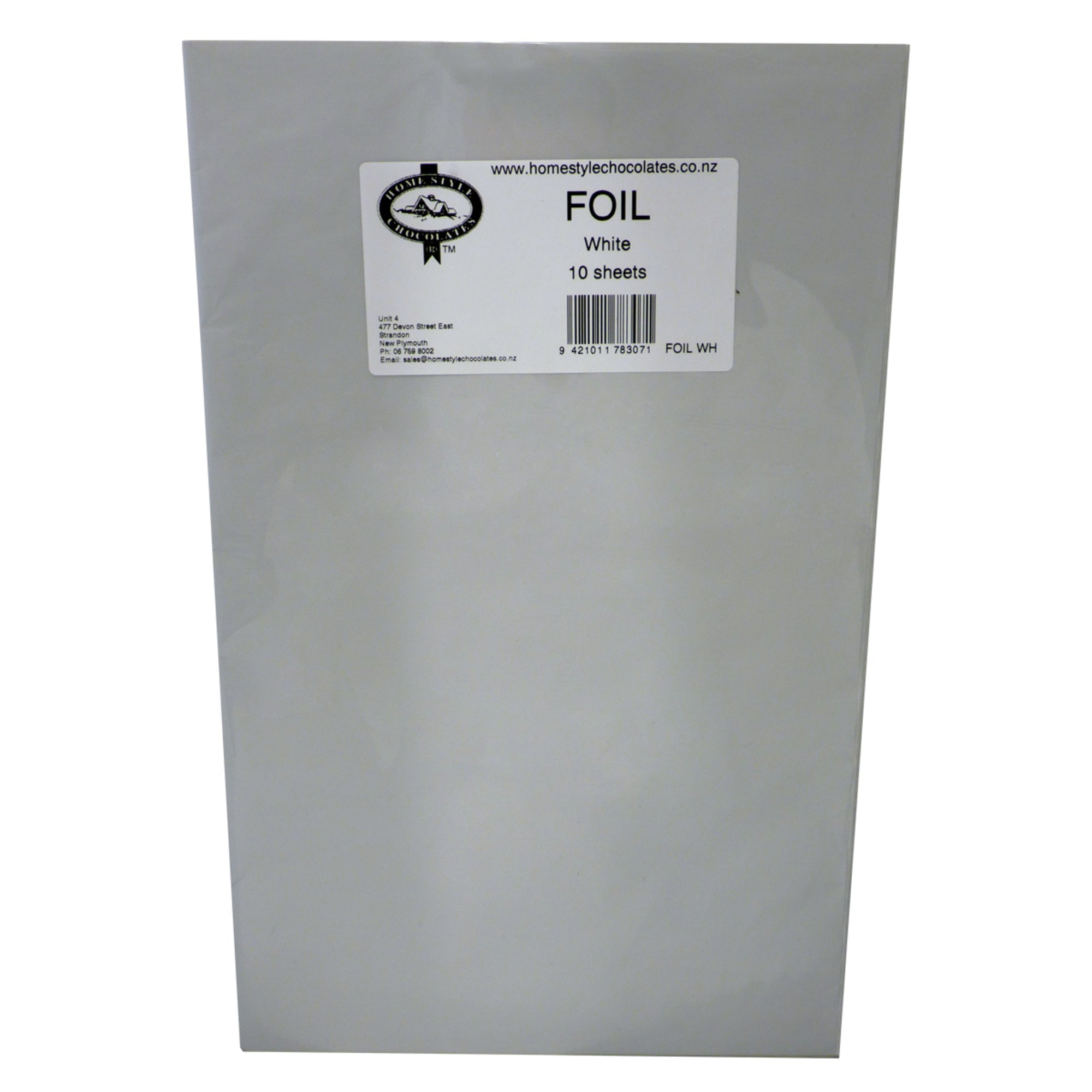 Confectionary Foil - White 10 Pack - Cafe Supply