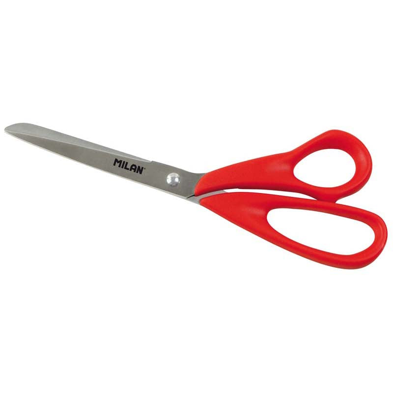 Milan Office Scissors Red 200mm 7.8 Inch - Cafe Supply